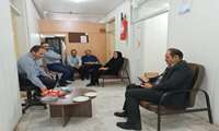 دیدارمدیرشبکه بهداشت ودرمان بارئیس انتقال خون رودسر